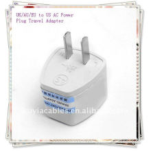 Universal UK/AU/EU to US AC Power Plug Travel Adapter